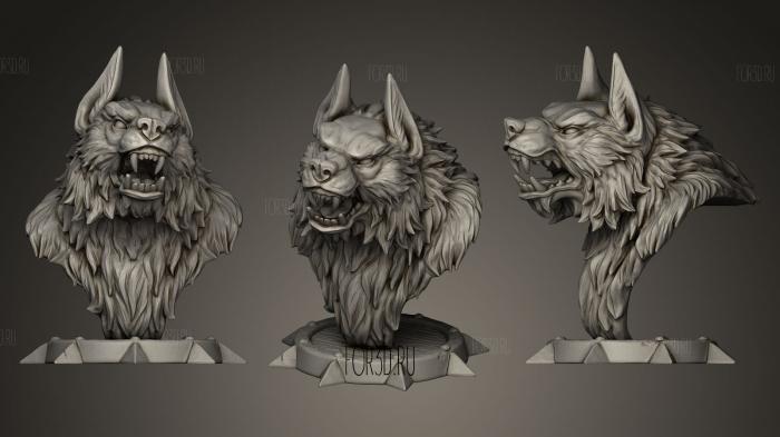 Werewolf agressive stl model for CNC